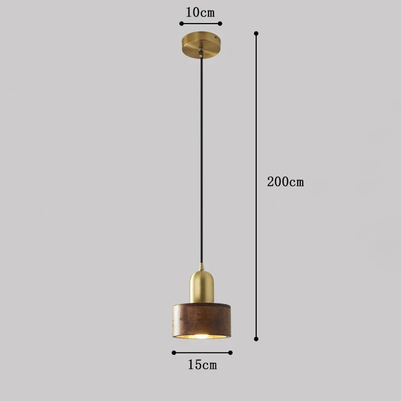 NordicLuxe Pendelleuchte – Elegante Holzbeleuchtung aus Walnuss für eine Gemütliche Atmosphäre