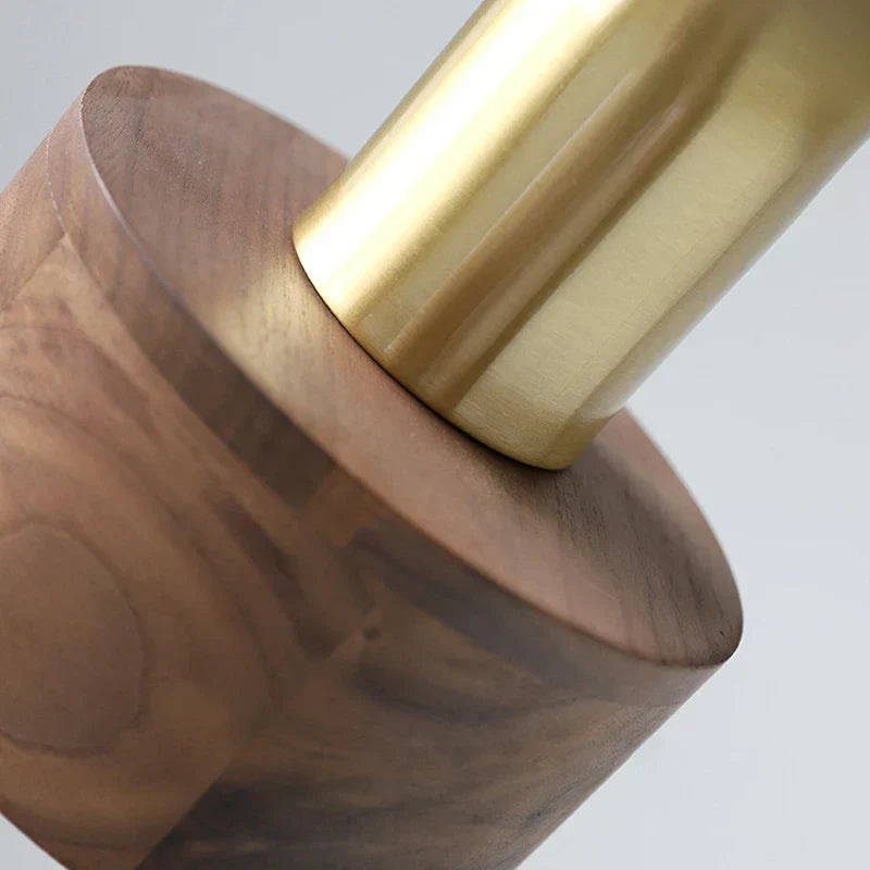 NordicLuxe Pendelleuchte – Elegante Holzbeleuchtung aus Walnuss für eine Gemütliche Atmosphäre