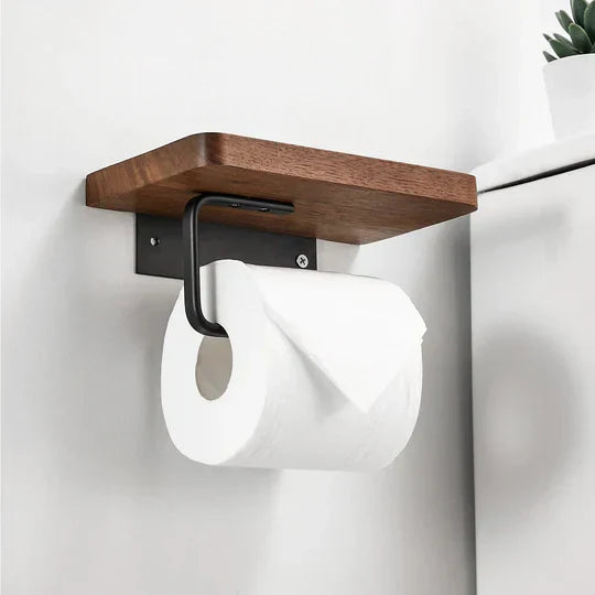 WoodGuard - Eleganter Holzhalter für ein ordentliches und sauberes Badezimmer