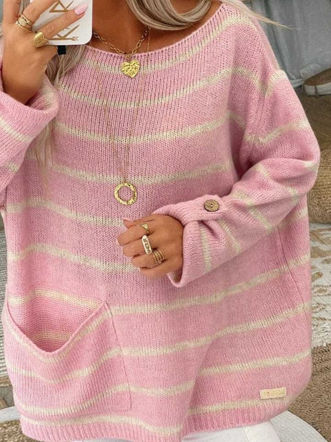 Lauren's Schicker gestreifter Pullover