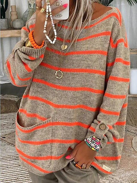Lauren's Schicker gestreifter Pullover