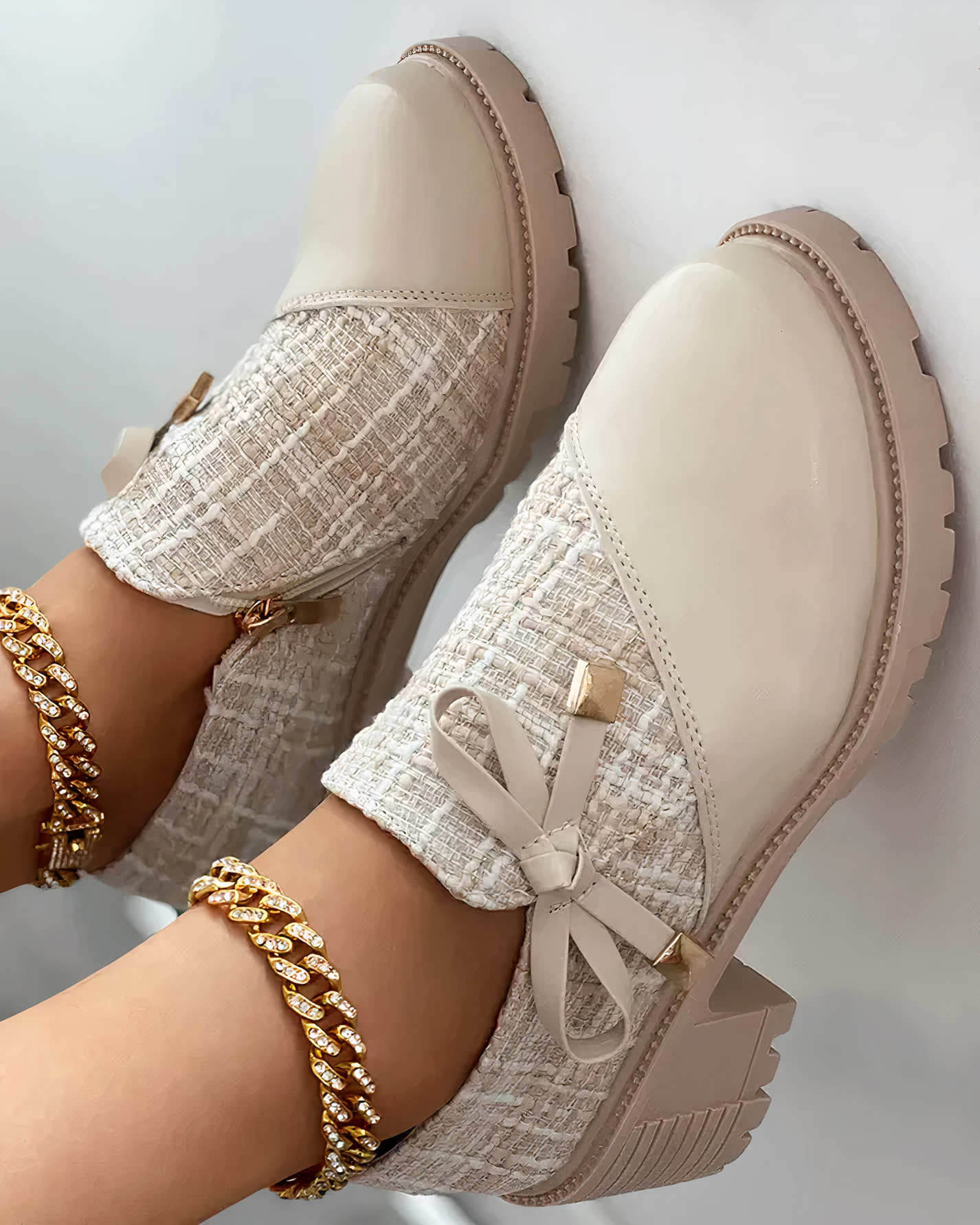 Velinda – Elegante Seiten-Reißverschluss Blockabsatzschuhe mit spitzen Akzenten
