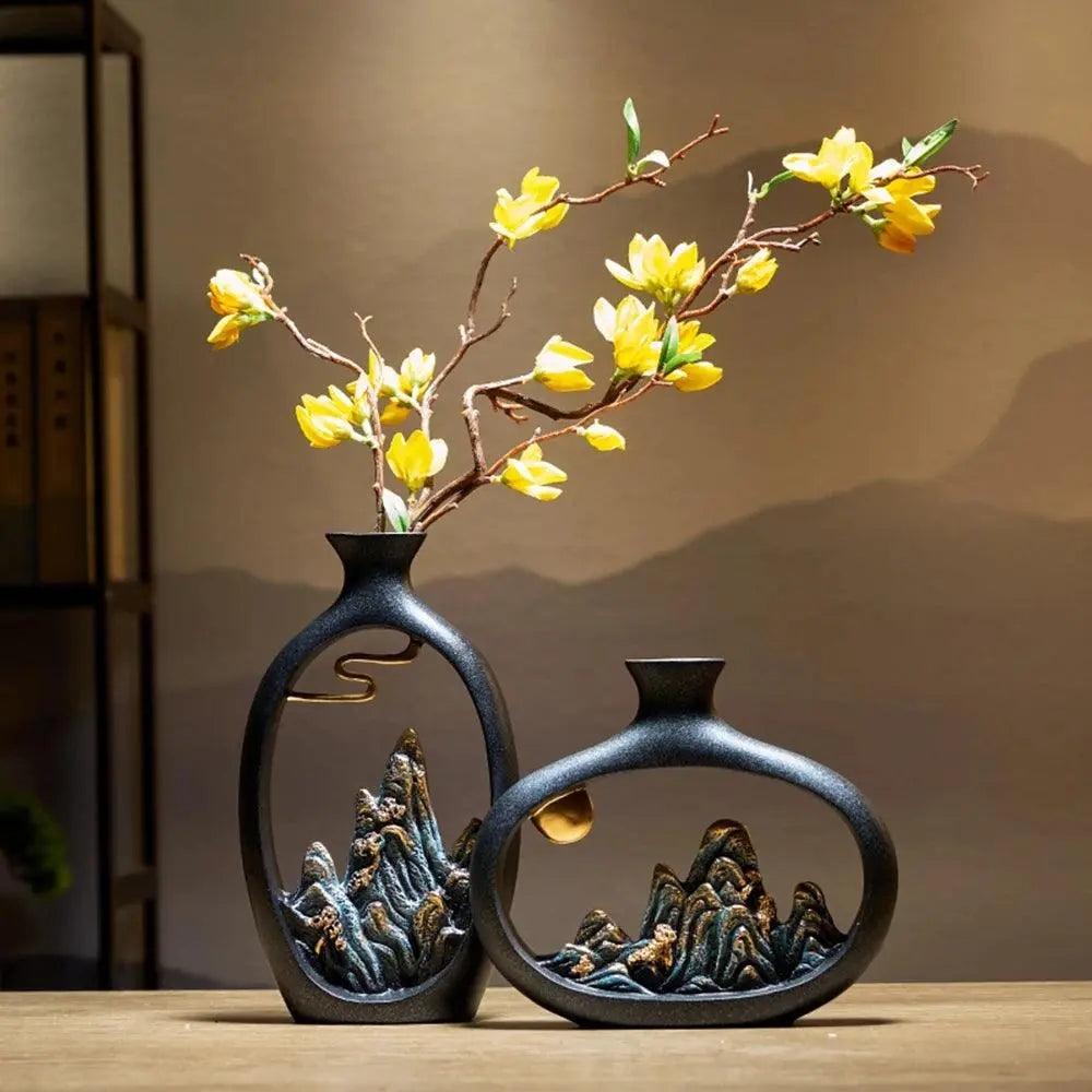 SereniGlow - Elegante Vase für eine ruhige Wohnraumgestaltung