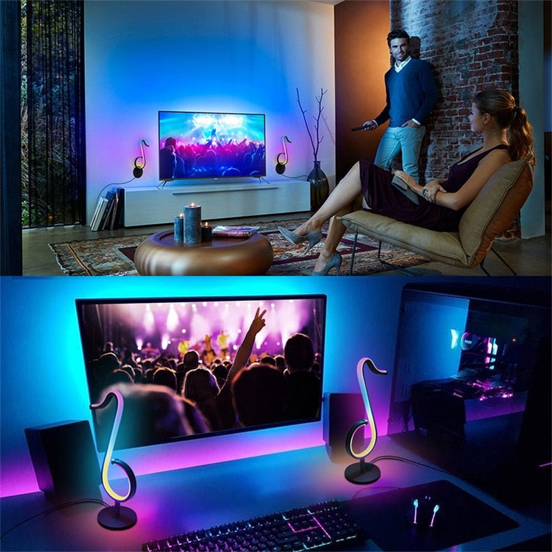 LumeTune - RGB LED Notebordlampe mit Fernbedienung