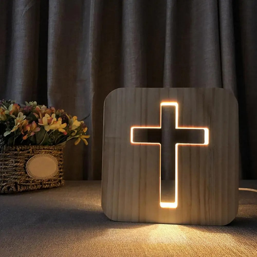 IlluminatedFaith – Minimalistische Kreuz-Nachtlampe