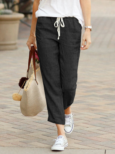 Alma Rilassierte Hose mit Verstellbarem Bund