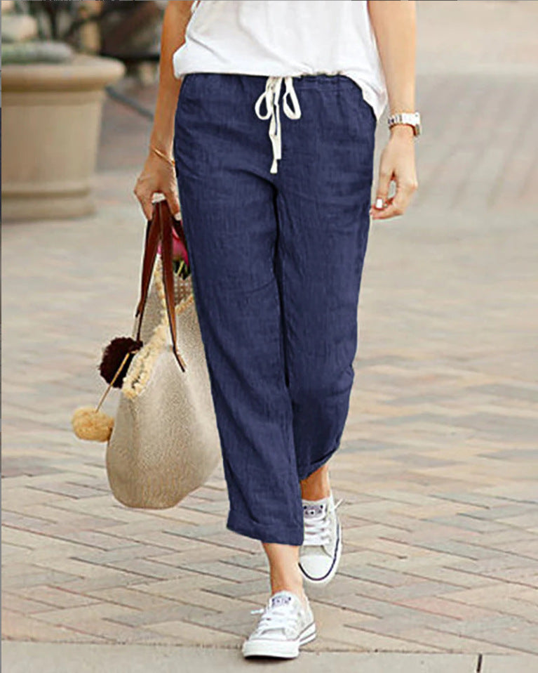 Alma Rilassierte Hose mit Verstellbarem Bund