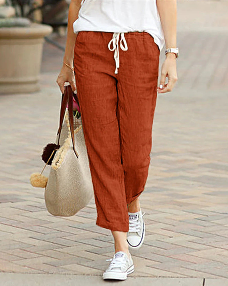 Alma Rilassierte Hose mit Verstellbarem Bund