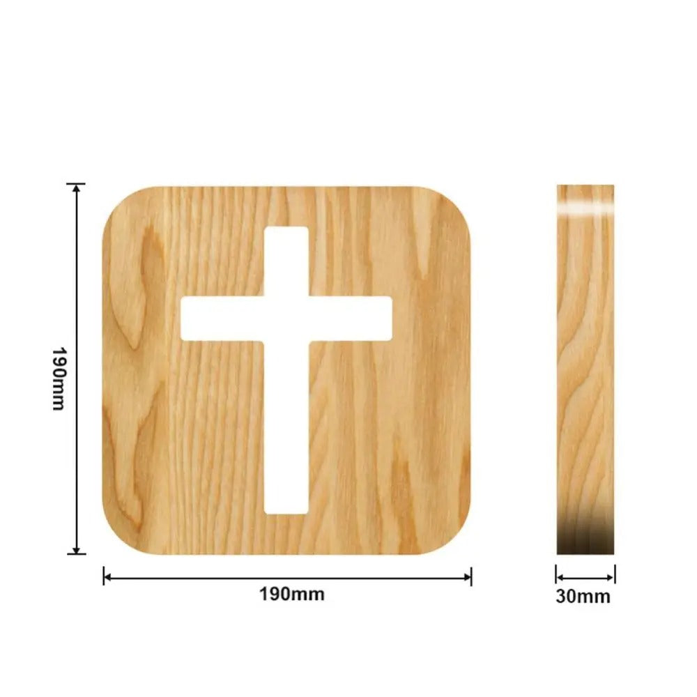 IlluminatedFaith – Minimalistische Kreuz-Nachtlampe