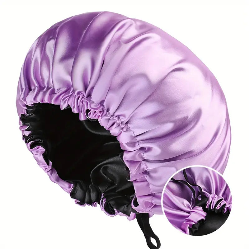 Sienna Satin Schlafhaube – Wendbar & Verstellbar Schlaf-Turban |1+1 Gratis