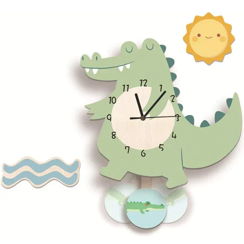 WildTime - Künstlerische Tierwanduhr