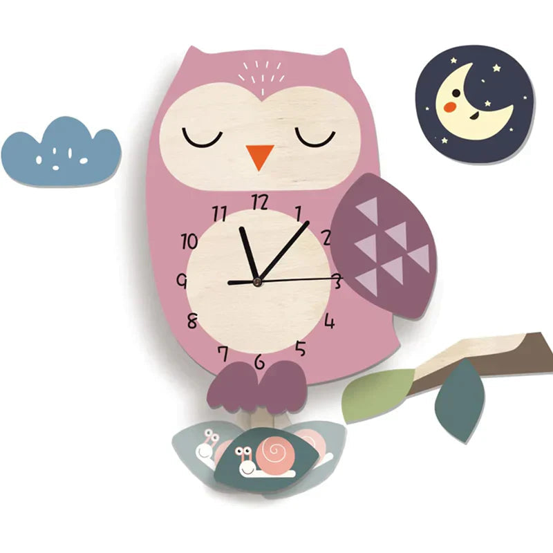 WildTime - Künstlerische Tierwanduhr