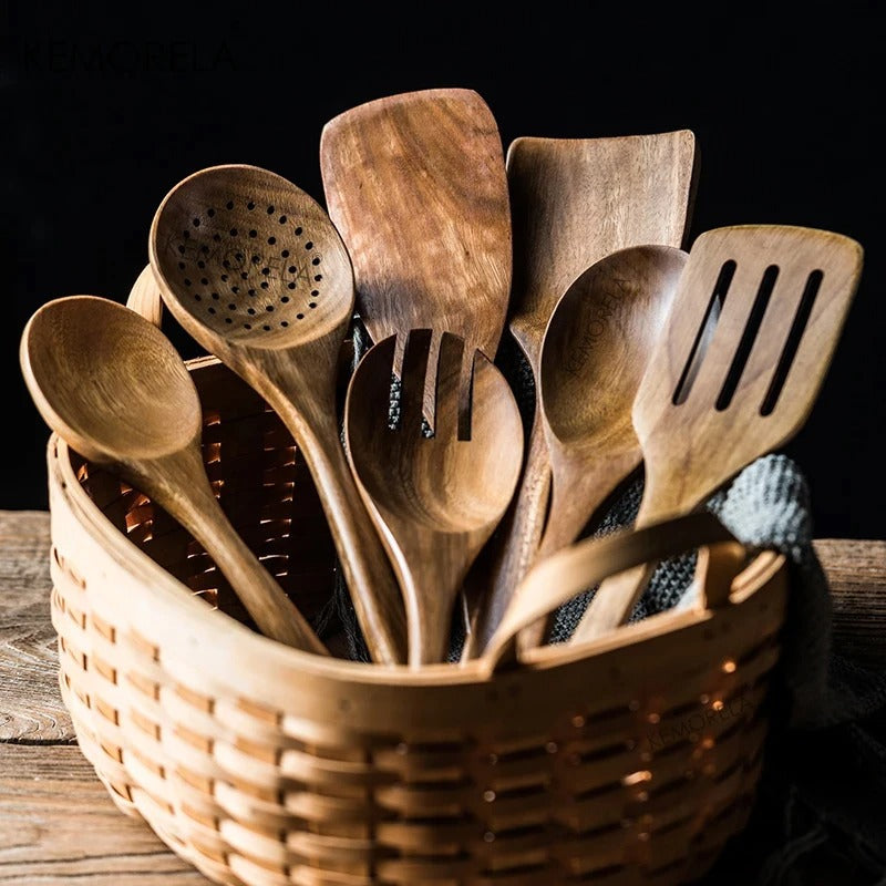 EcoWood – Premium Holz Küchenutensilien Set