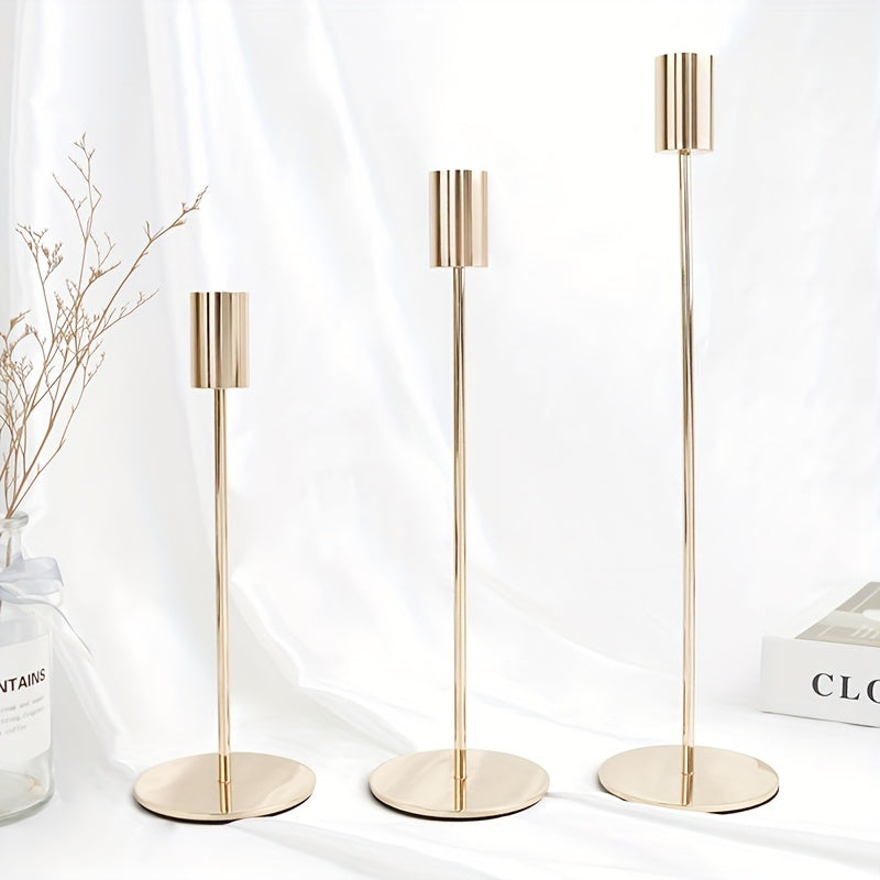 LumiÉlan 3-teilige Kerzenständerset – Eleganz und einzigartige Dekoration für Ihren Tisch