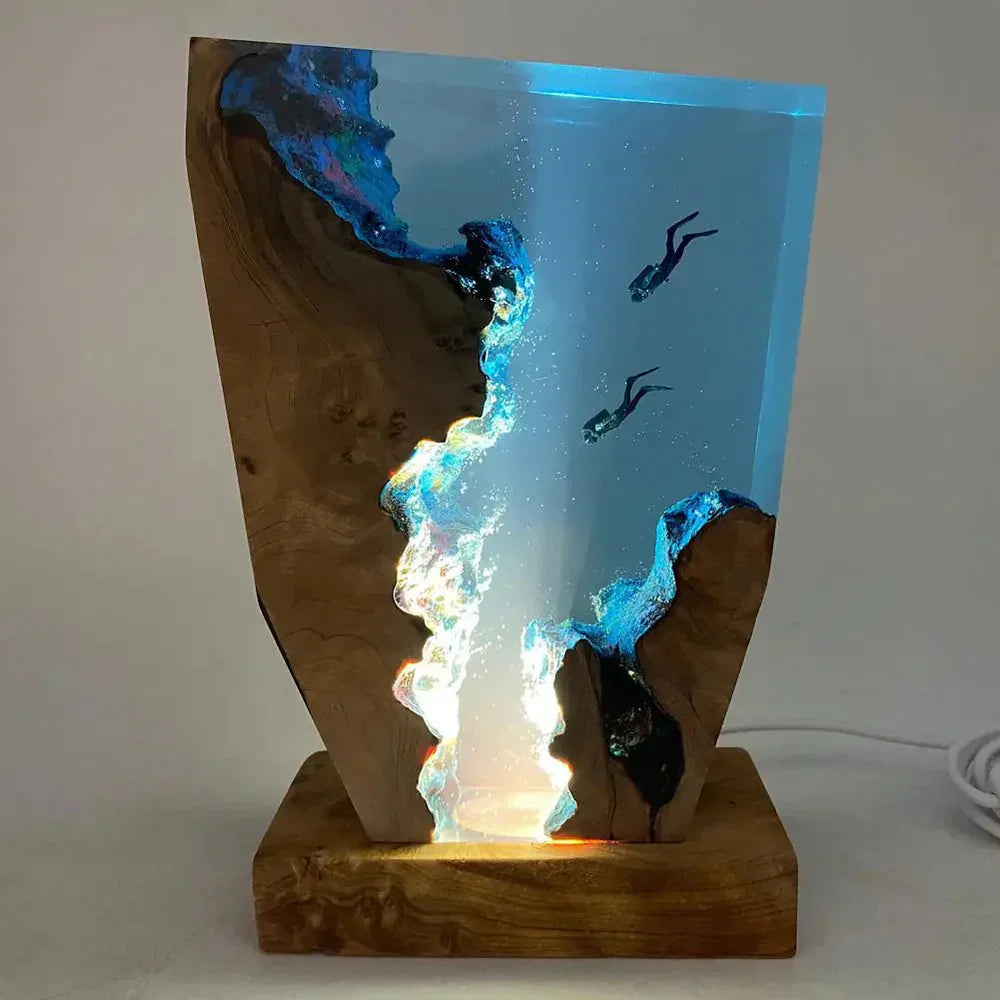 Wellen-LED-Lampe aus Harz