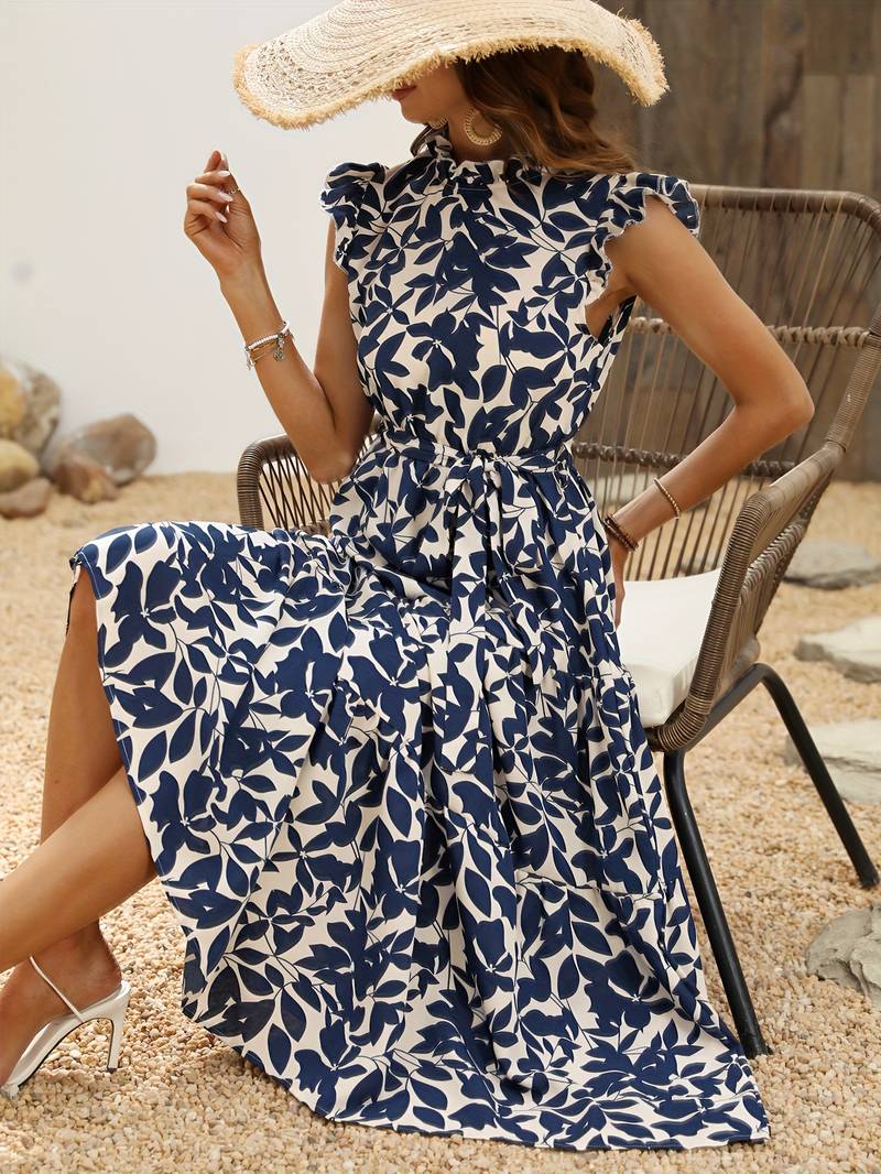 Aurelia – Elegantes Kleid mit Rüschensämlern für Frühling und Sommer
