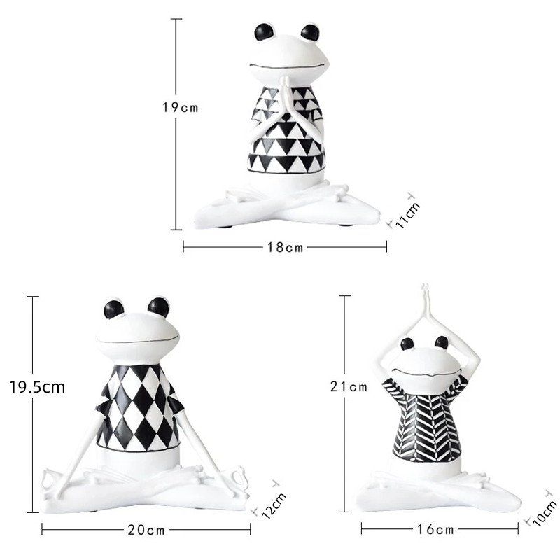 ZenFrog - Stilvolle meditative Frosch-Hausfigur-Dekoration