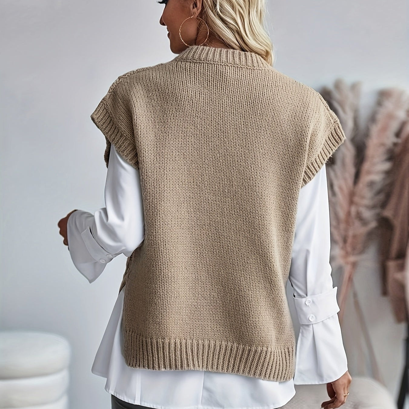 Ärmelloser Strickpullover Lena