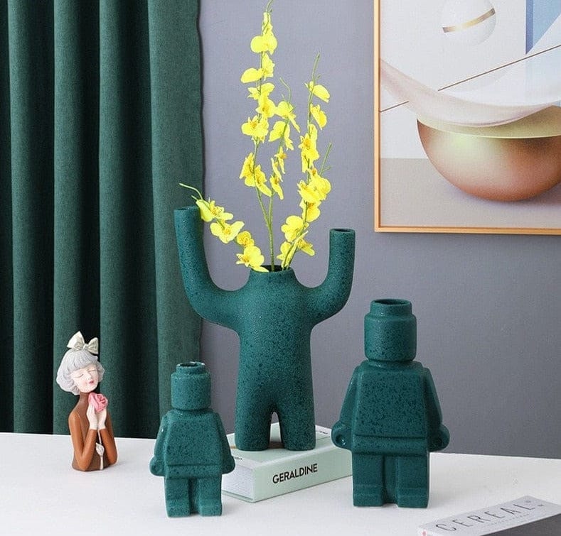 RoboBloom Moderne Robot Blumentöpfe – Einzigartige Dekoration für Ihr Zuhause