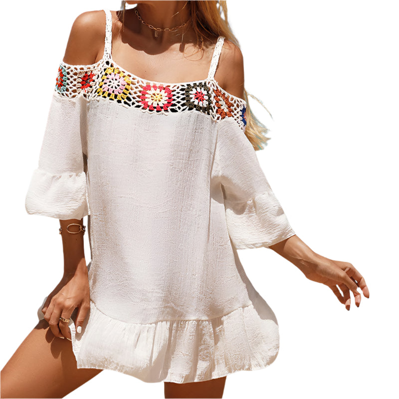 Skye - Boho Quadrat Häkel Brasilianische Stranddecke