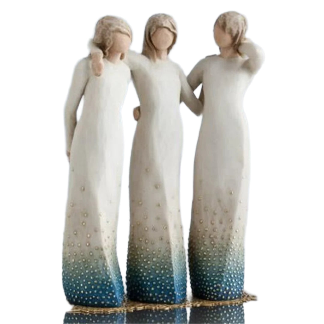 SisterSoul Harzfigur – Herzliche Schwesternschaft Ornament