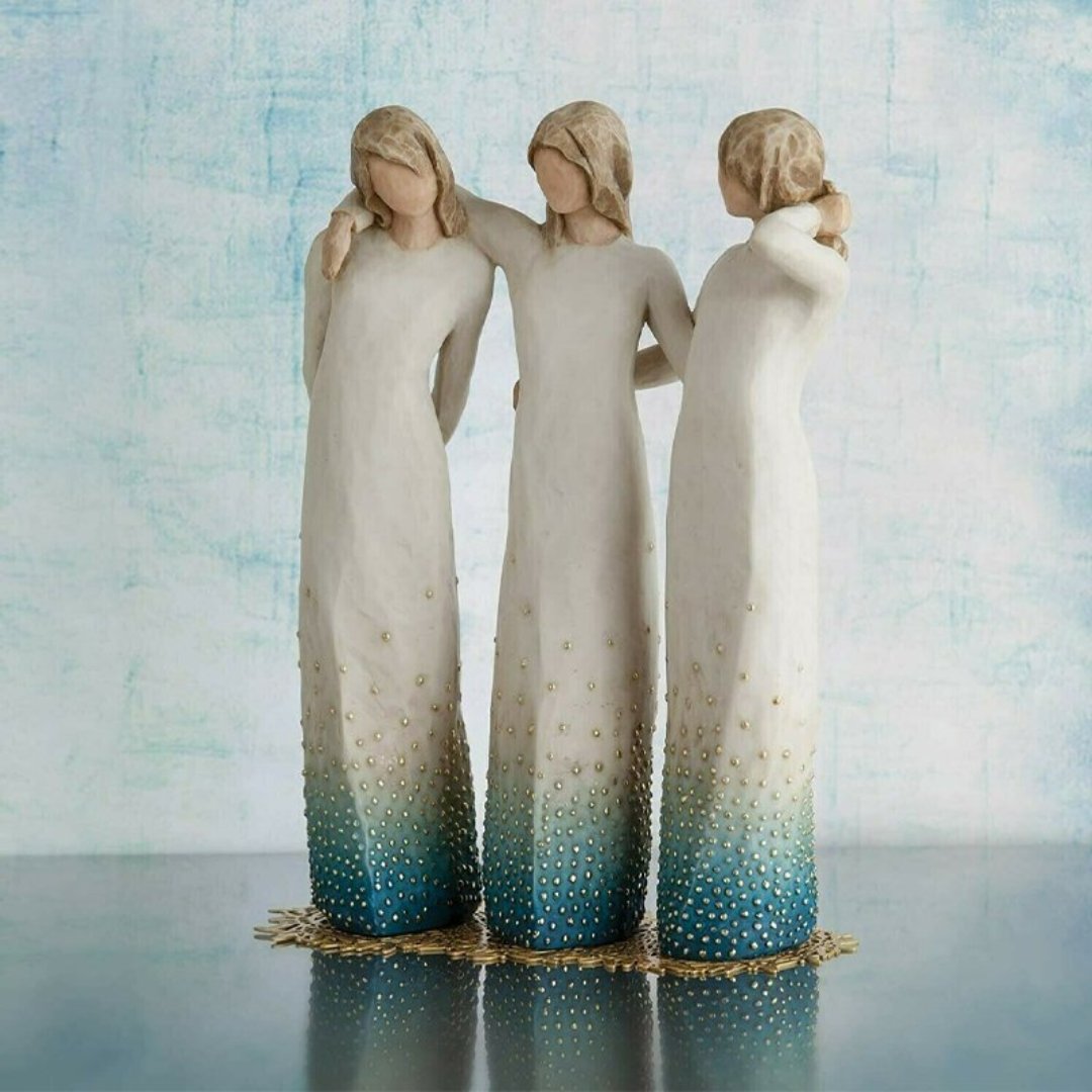 SisterSoul Harzfigur – Herzliche Schwesternschaft Ornament