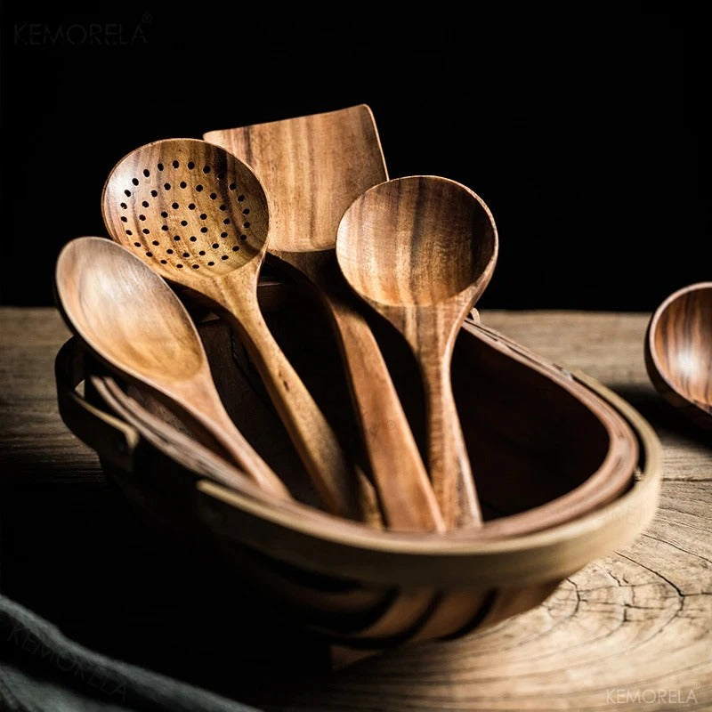 EcoWood – Premium Holz Küchenutensilien Set