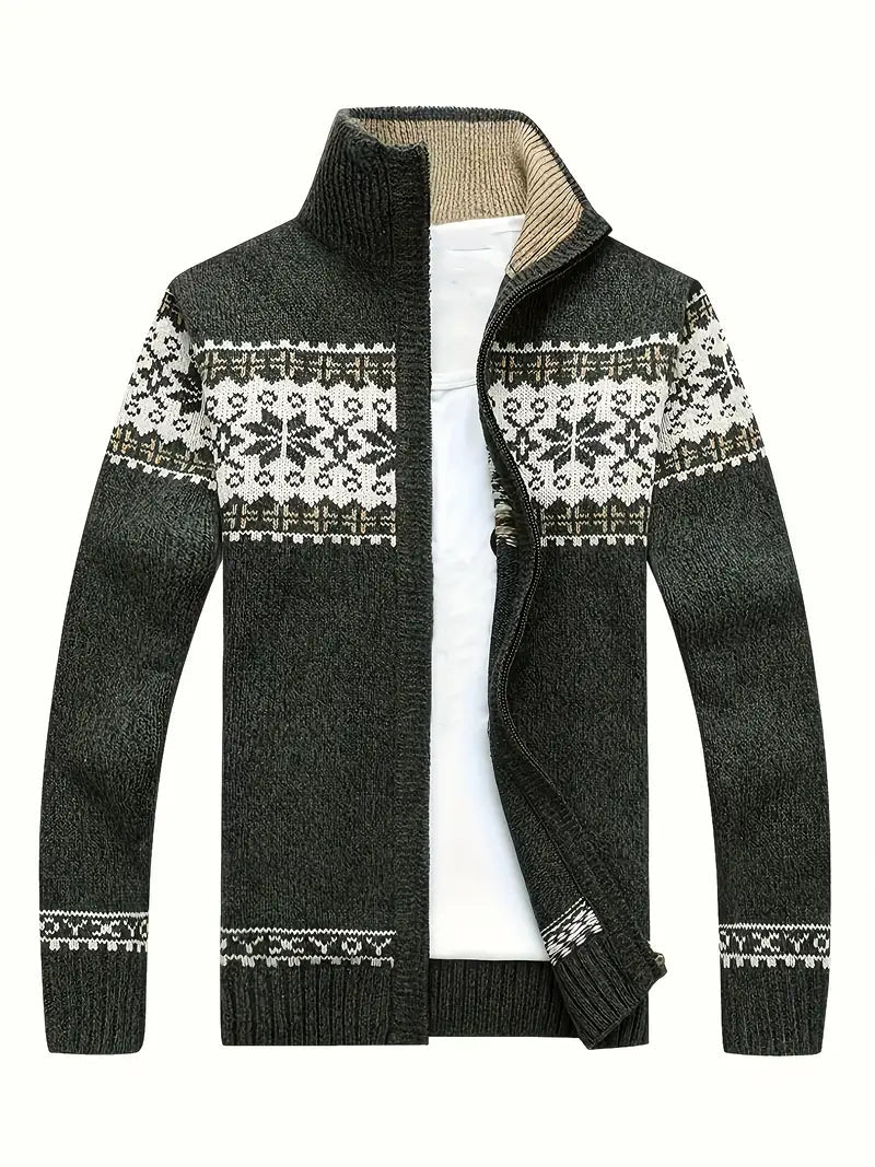 Sven - Elegante langärmelige Strickjacke mit elegantem Design