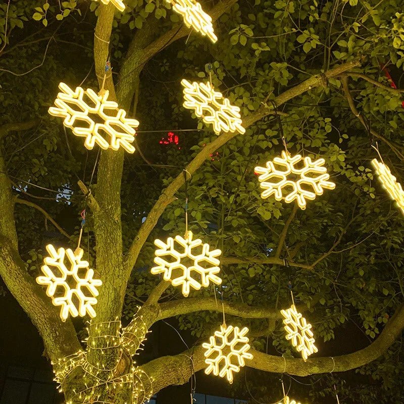 SnowGlow LED Schneeflockenbeleuchtung – Magisches Glühen für eine bezaubernde Atmosphäre