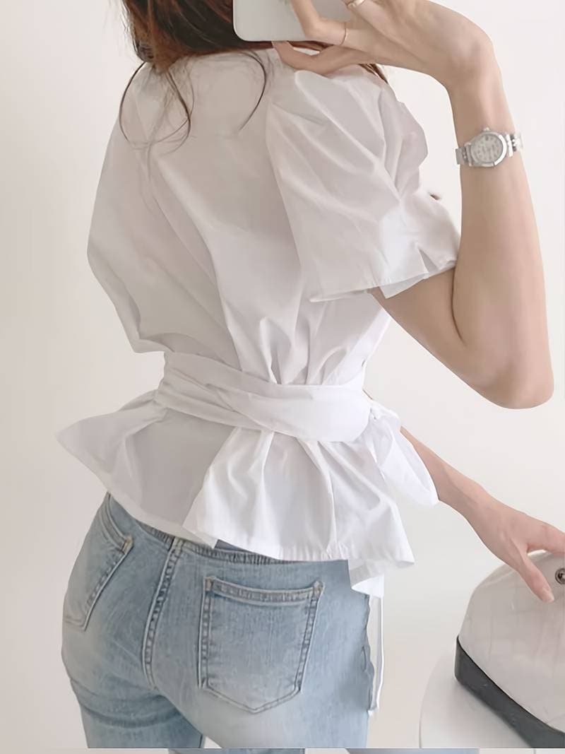 Ella Damen Elegante Bluse