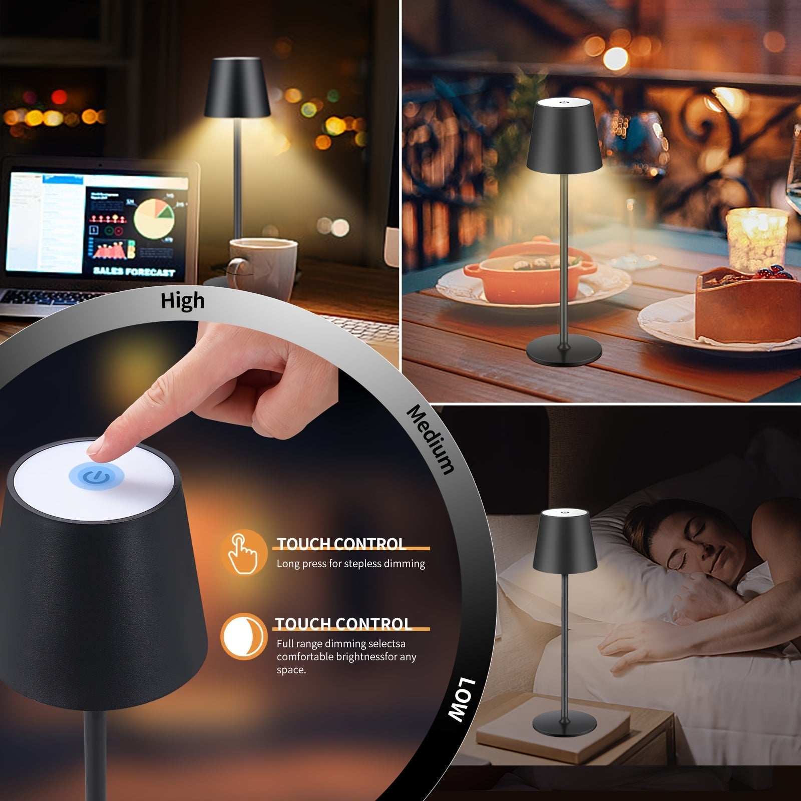 Glow | Kabellampe mit Touch-Bedienung