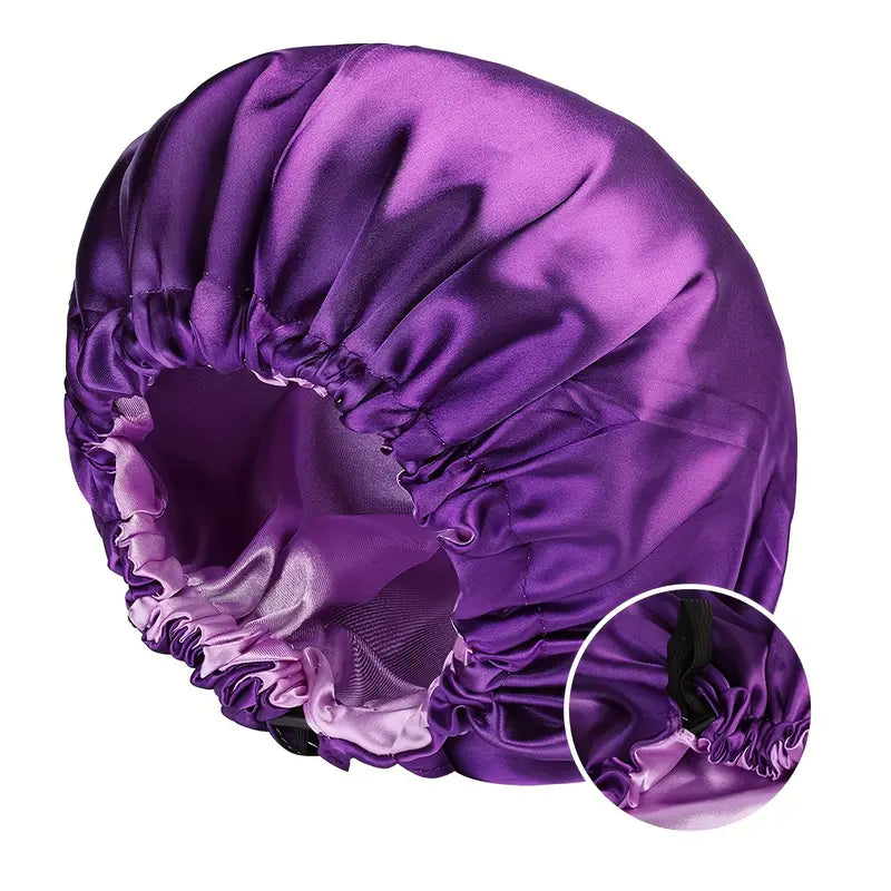 Sienna Satin Schlafhaube – Wendbar & Verstellbar Schlaf-Turban |1+1 Gratis