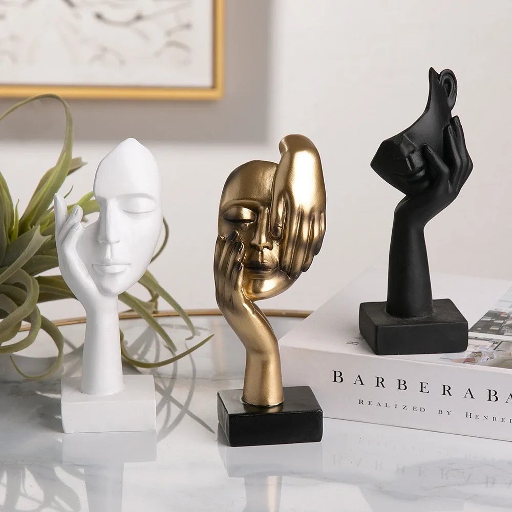NordicMuse Abstrakte Gesichts Skulptur