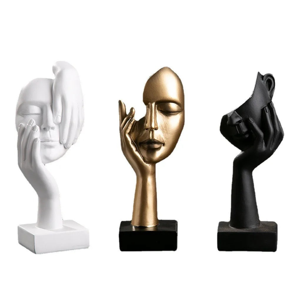 NordicMuse Abstrakte Gesichts Skulptur