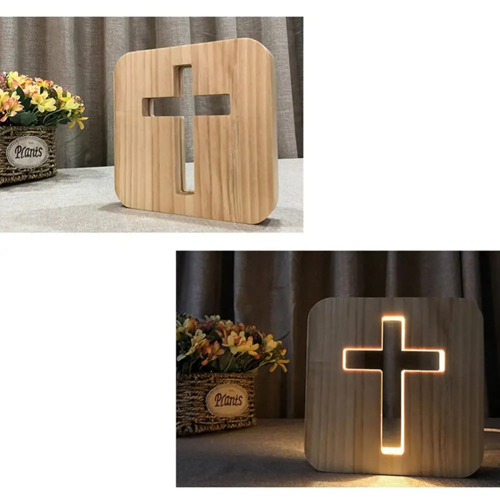 IlluminatedFaith – Minimalistische Kreuz-Nachtlampe