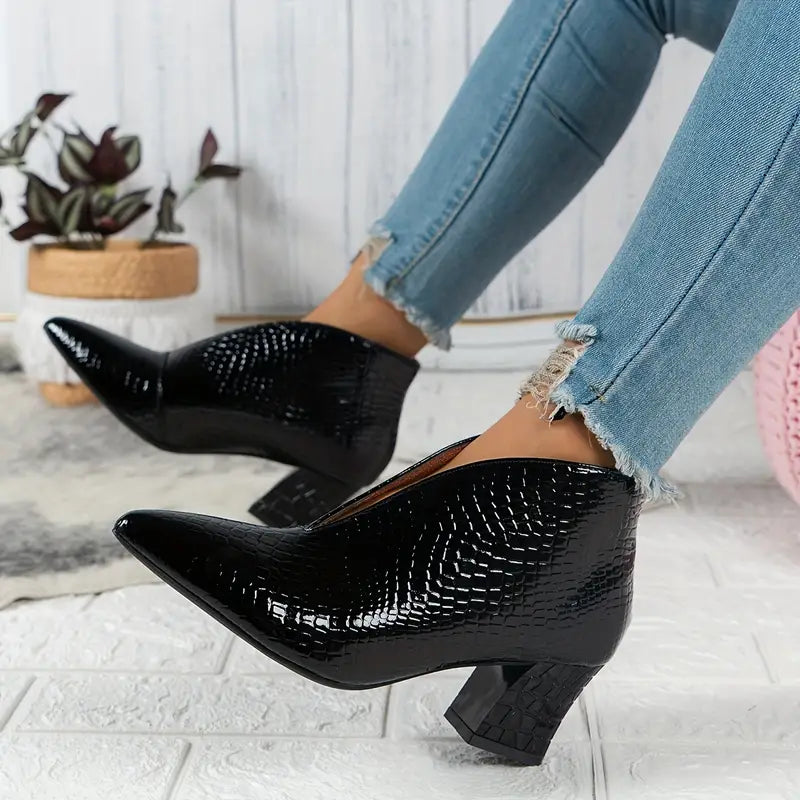 CityBelle Damen Slipper Stiefel – Elegante Ankle Boots für den Alltag