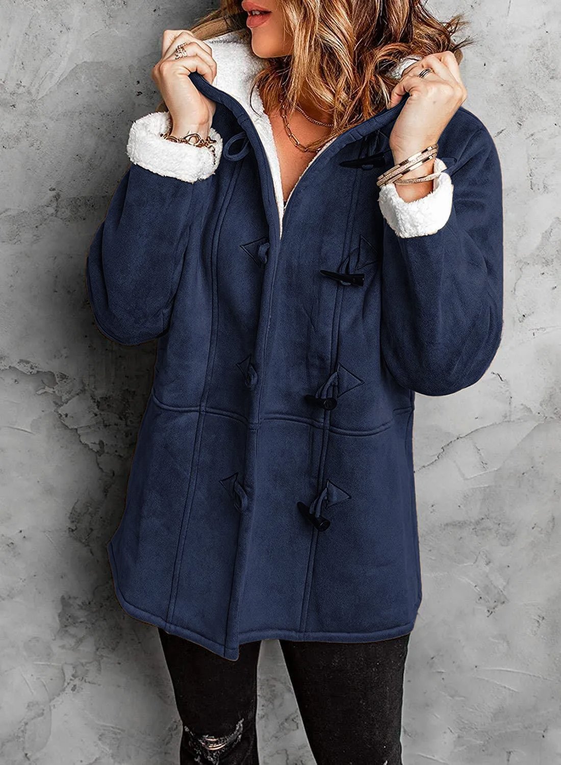 Elena – Ultra-weiches Fleece-Jacke mit Kapuze