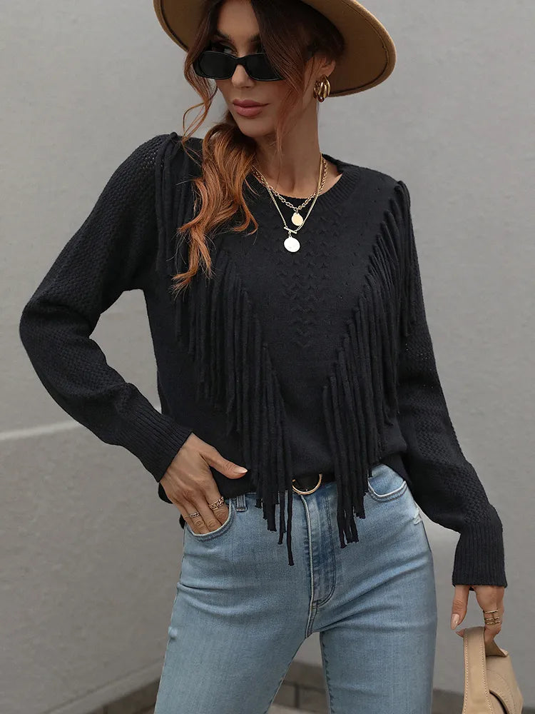 Livia Weicher und Bequemer Langärmeliger Pullover mit Rundhals