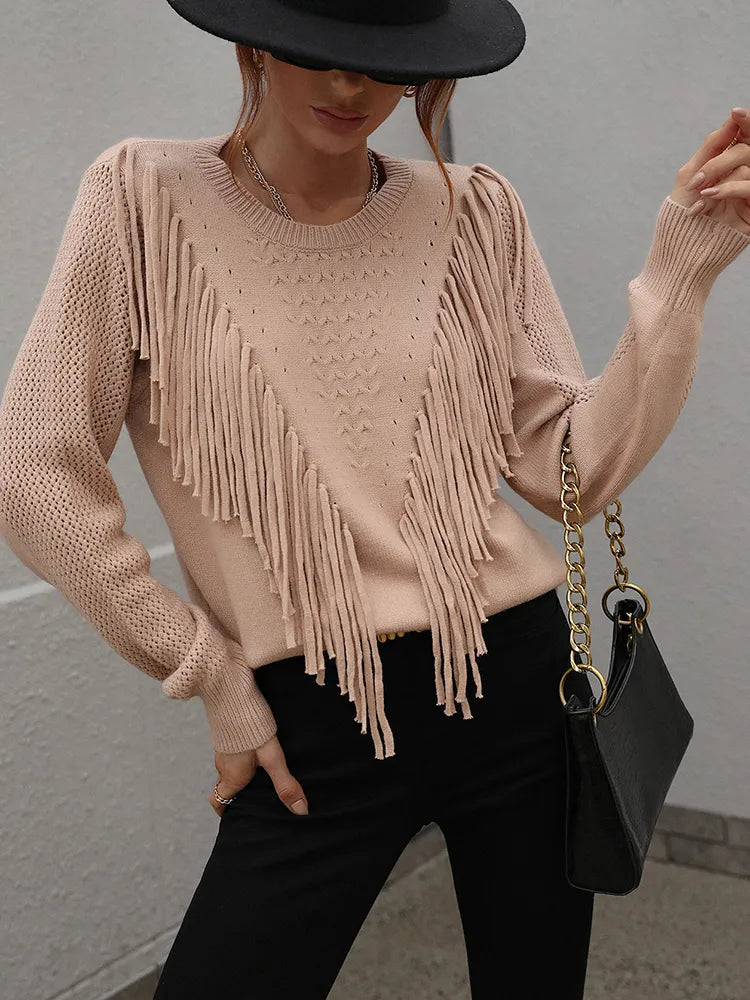 Livia Weicher und Bequemer Langärmeliger Pullover mit Rundhals