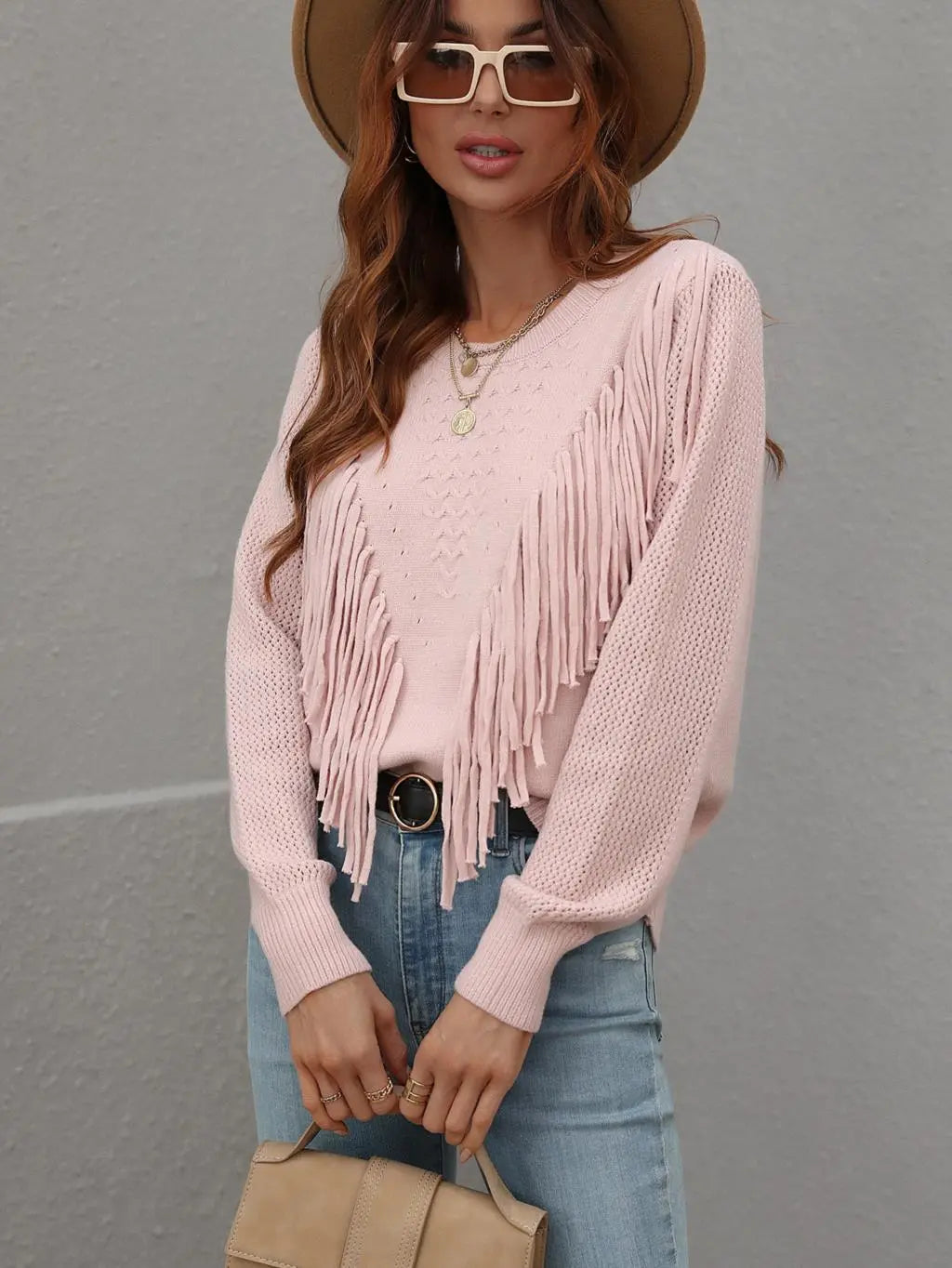 Livia Weicher und Bequemer Langärmeliger Pullover mit Rundhals