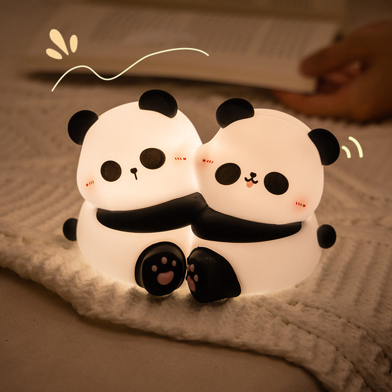PandaGlow – Charmante LED Duo-Nachtlichter