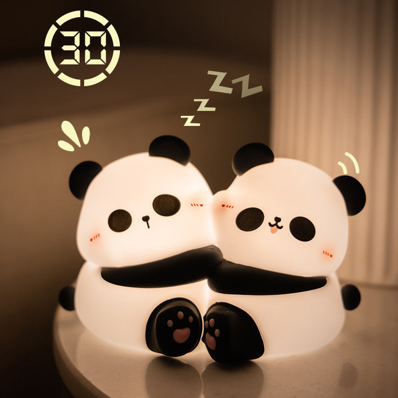 PandaGlow – Charmante LED Duo-Nachtlichter