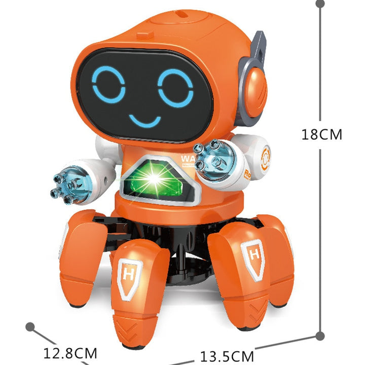 RoboGroove – Interaktiver singender und tanzender Roboter mit bunten LED-Lichtern