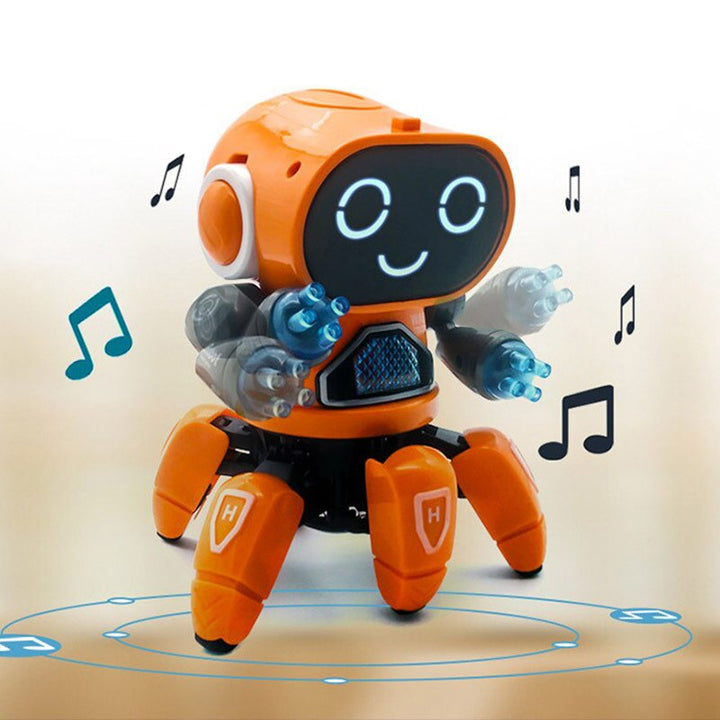 RoboGroove – Interaktiver singender und tanzender Roboter mit bunten LED-Lichtern