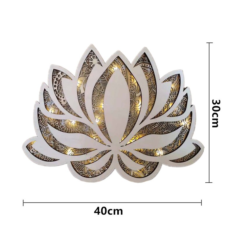 Lotus Mandala-Wandlampe für eine friedliche Atmosphäre