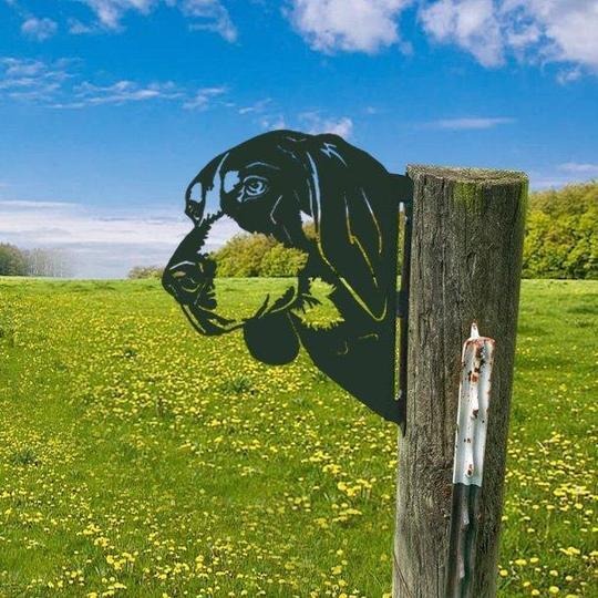 WildPost - Metall-Dyresilhuet-Zaunaufsätze
