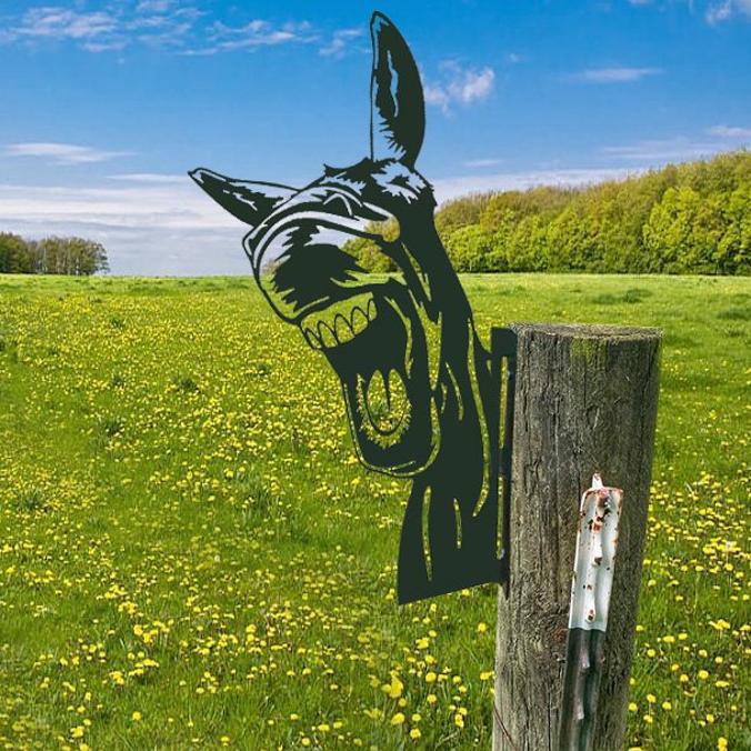 WildPost - Metall-Dyresilhuet-Zaunaufsätze