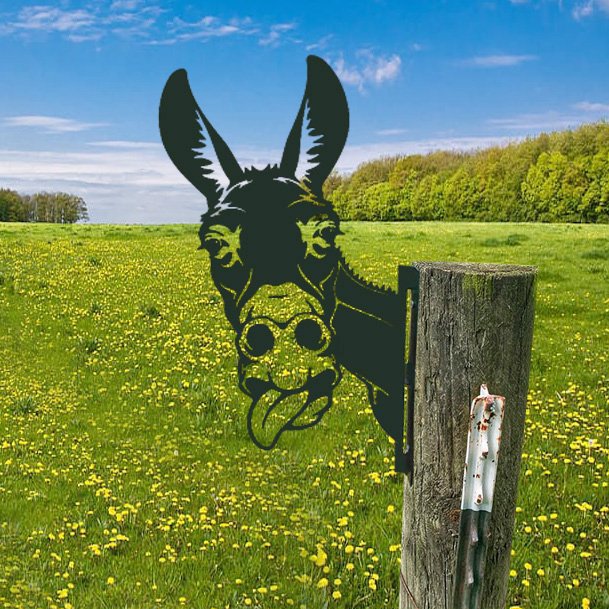 WildPost - Metall-Dyresilhuet-Zaunaufsätze
