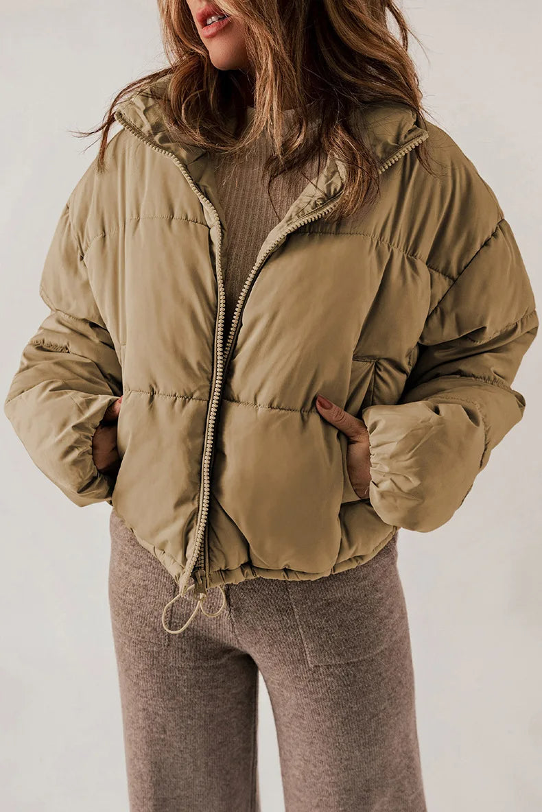 Katri - Pufferjacke mit Stehkragen und Reißverschluss