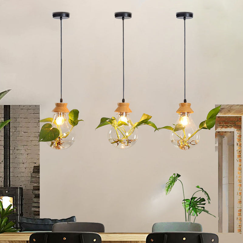 FloraGlow Hängeleuchte – Stilvolle Beleuchtung mit integriertem Pflanzhalter